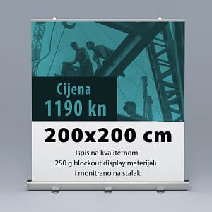 Roll-up 200x200cm 2